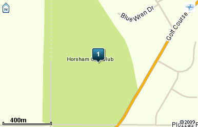Map of Horsham Golf Club