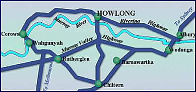 Map of Howlong Country Golf Club