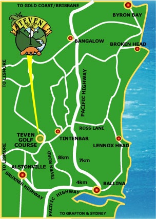 Map of Teven Valley Golf Course