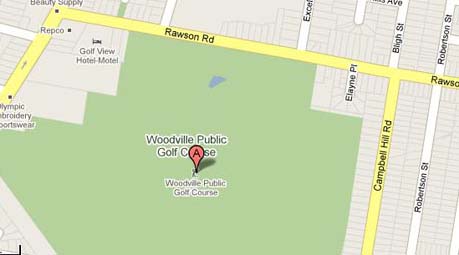 Map of Woodville Public Golf Course