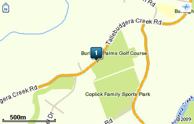 Map of Burleigh Palms Golf Course