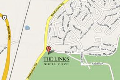 Map of Links Shell Cove