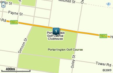 Map of Portarlington Golf Club