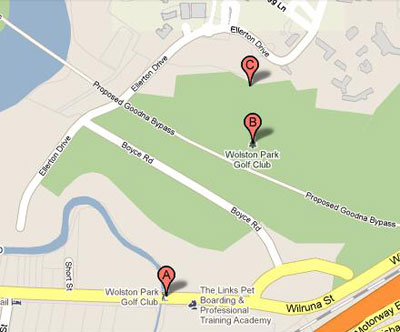 Map of Wolston Park Golf Club