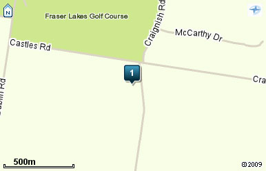 Map of Fraser Lakes Golf Course