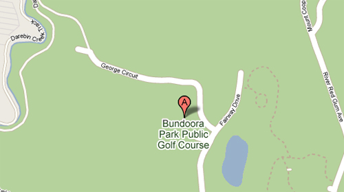 Map of Bundoora Park Public Golf Course