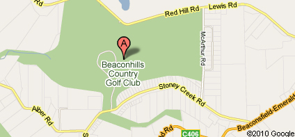 Map of Cardinia Beaconhills Golf Club