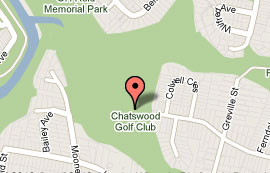 Map of Chatswood Golf Course