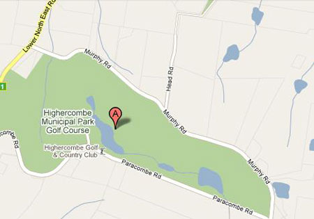 Map of Highercombe Golf & Country Club Adelaide