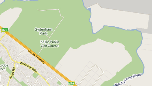 Map of Keilor Driving Ranges