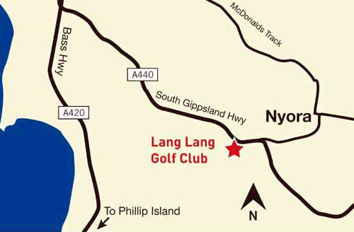 Map of Lang Lang Gold Club