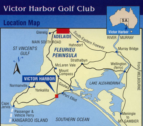 Map of Victor Harbor Golf Club