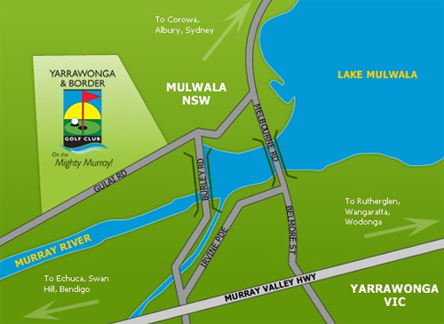 Map of Yarrawonga & Border Golf Club 